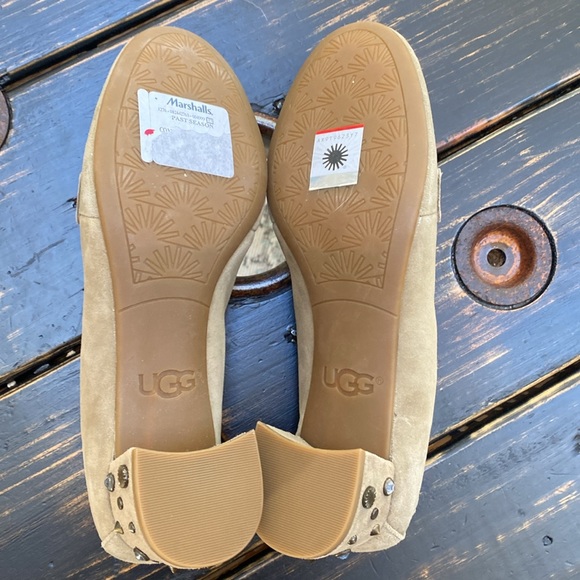 UGG Suede Loafers with Bedazzled Detail in 1.5” Chunky Heel - Picture 9 of 10